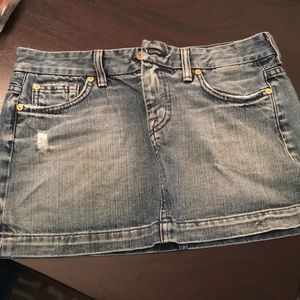 7 for All Mankind Jean Skirt